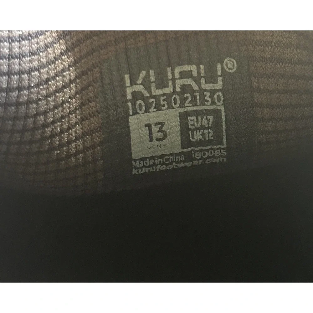 KURU Slip On Shoes Mens 13 Brown Leather Comfort Work Casual Kivi Style